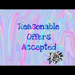 Reasonable offers accepted